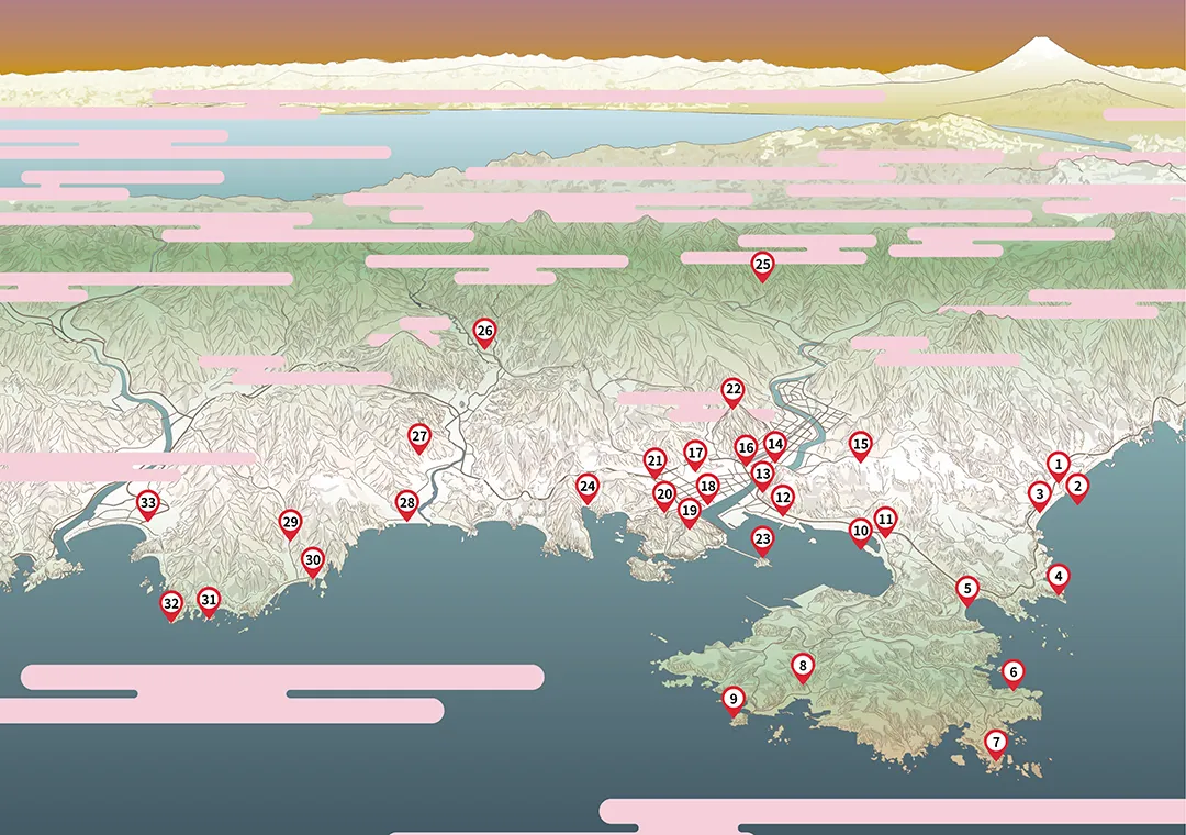 鳥瞰図（下田）
